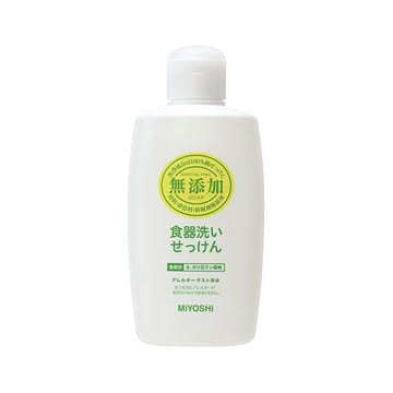 （まとめ）ミヨシ石鹸 無添加食器洗いせっけん 本体370ml 1本【×20セット】