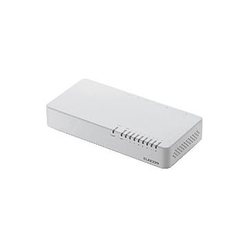 エレコム 100BASE-TX対応 スイッチングハブ EHC-F08PN-JW