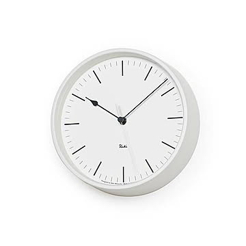 Lemnos レムノス RIKI STEEL CLOCK リキ スチール クロック WR08-24 / WR08-25 電波時計 音がしない スイープムーブメント 掛時計 ウォールクロック