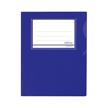（まとめ） アドワン ワイド＆ハーフフォルダー 一件楽着(R) A4判タテ型（タイトルポケット付） AD-2406-80 パープル 1枚入 【×30セット】