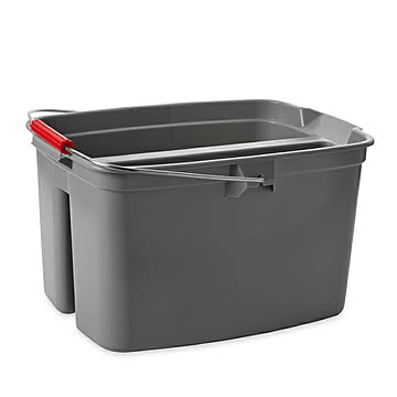 ダブルペール 18L RM262888GY 幅368x奥行457x高さ254mm ラバーメイド