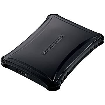 エレコム 外付けSSD/ポータブル/USB3.2（Gen1）対応/ZEROSHOCK/250GB/ブラック ESD-ZSA0250GBK