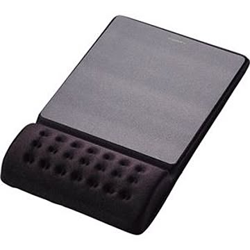 (まとめ) エレコム COMFY マウスパッド ブラック MP-096BK 1枚 【×3セット】