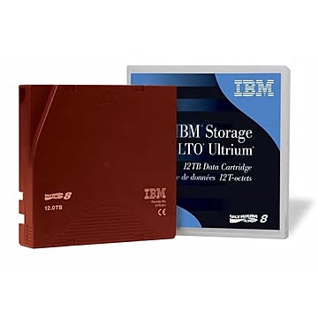 IBM（メディア） LTO Ultrium 8 データカートリッジ 12.0/30.0TB 01PL041