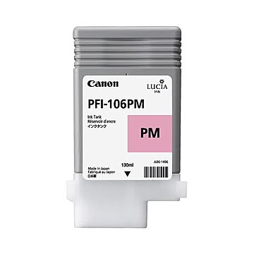 (まとめ) キヤノン Canon インクタンク PFI-106 顔料フォトマゼンタ 130ml 6626B001 1個  【×10セット】
