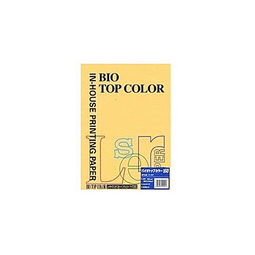 （まとめ） 伊東屋 バイオトップカラー A4判 50枚入 160g／m2 BT402 ゴールド 【×3セット】