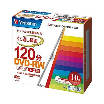 （まとめ） 三菱ケミカルメディア DVDRW10枚VHW12NP10V1×5セット