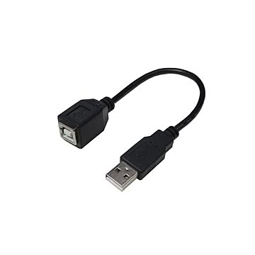 (まとめ)変換名人 USBケーブル20 A(オス) to B(メス) USBAA/BB20×10セット