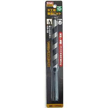 (業務用25個セット) TRAD 木工用兼用ビット/先端工具 【穴径：12mm】 インパクト12V対応 TWK-12.0 〔DIY用品/大工道具〕