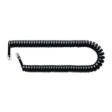 ミヨシ 受話器用カールコード 0.3m ストレ-ト結線 黒 DC-J403S/BK 管理No. 4951241142096
