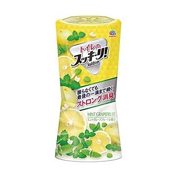 （まとめ）アース製薬 トイレのスッキーリ！ミントグレープフルーツ 400ml 1個【×20セット】