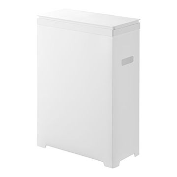 tower タワー(山崎実業) スリム蓋付きゴミ箱 横開きタイプ Slim Trash Can with Lid ゴミ箱 分別 キッチン ダストボックス スリム 食器棚下 キッチンカウンター
