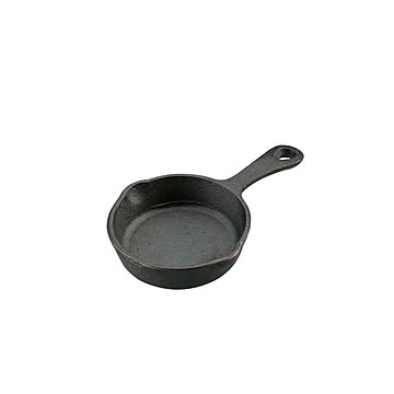 キャプテンスタッグ スキレット/鉄フライパン 10cm 3個セット 遠赤外線 高蓄熱性 パール金属 〔キッチン 台所〕