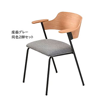 ダイニングチェア 組立式 同色2脚セット Francis FRDC0095 幅570x奥行570x高さ730mm B.Bファニシング