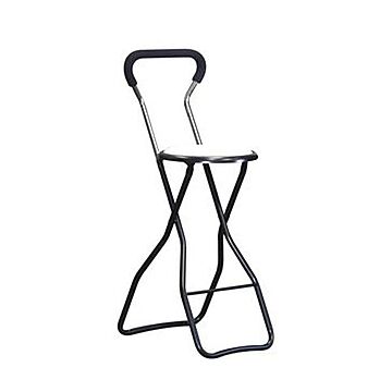 折りたたみ椅子 幅35cm ホワイト×ブラック 日本製 スチールパイプ 持ち運び便利 1脚販売 完成品 リビング 在宅ワーク