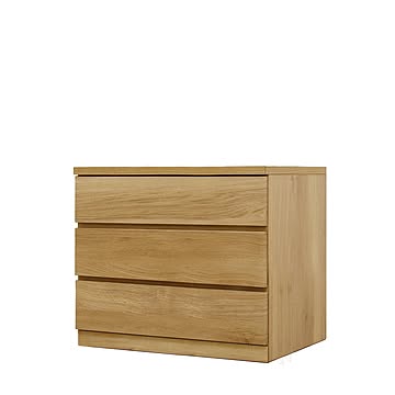 丸田木工 フィット 幅70 3段 奥行55 チェスト 完成品 日本製 大川家具