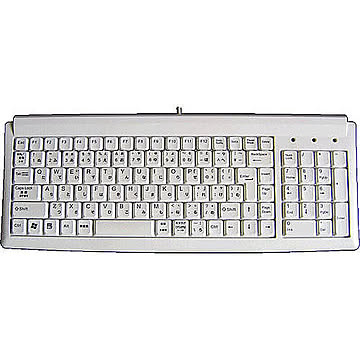 アオテック スリム115キー日本語キーボード ホワイト AOK-115UPW 管理No. 4547853000239