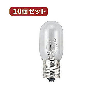 YAZAWA 10個セット ナツメ球5Wクリア2P 1CTC2PX10 管理No. 4560352849512