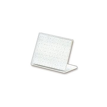 (まとめ) ライオン事務器 カード立L型（再生PET樹脂製） W65×H45mm L-65K 1セット（20個） 【×5セット】