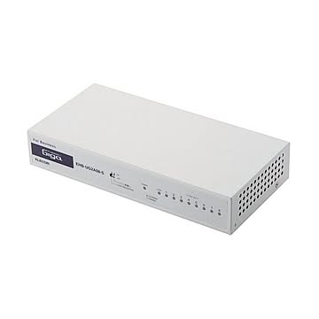 エレコム 1000BASE-T対応スイッチングハブ 8ポート メタル筐体 ホワイト EHB-UG2A08-S 1セット(3台)