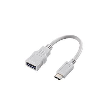 (まとめ)エレコム Type-C変換ケーブル USB3-AFCM01WH×2セット