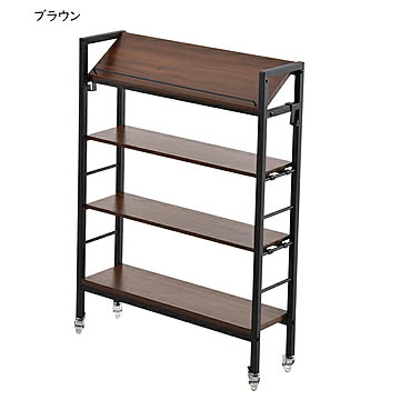 スリム収納ラック 組立式 棚KAKERU ONES0380 幅790x奥行280x高さ985mm B.Bファニシング