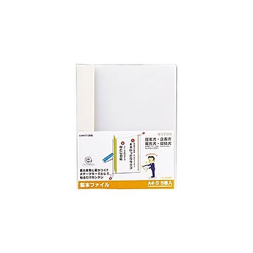 (まとめ) リヒトラブ リクエスト 製本ファイル A4タテ 60枚収容 白 G1700-0 1パック(5冊) 【×30セット】
