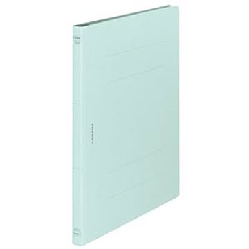 (まとめ) ライオン事務器 フラットファイル（環境） 樹脂押え具 A4タテ 150枚収容 背幅18mm 水 A-518KA4S 1セット（10冊） 【×5セット】
