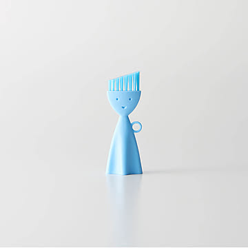 マーナ お弁当箱洗いブラシ K187 弁当箱 ブラシ 隙間 みぞ フタ 斜めカット ブルー ピンク 洗い物 キッチン キッチンブラシ かわいい marna