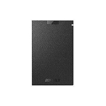 外付けSSD USB3.1(Gen1) ポータブルSSD 480GB ブラック バッファロー SSD-PG480U3-BA 管理No. 4981254050149