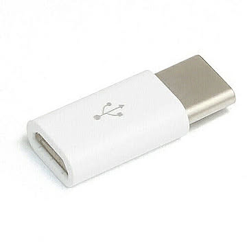 microUSB→TypeC変換コネクター (ホワイト) TCMA-WH 管理No. 4520008245457