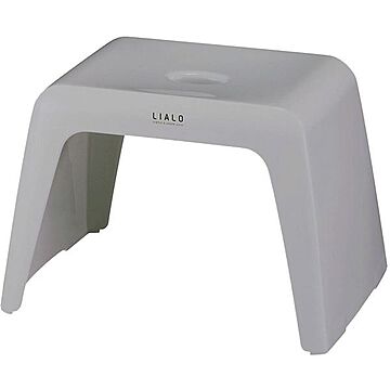 LIALO バスチェア 風呂椅子 座面高約25cm 約幅37.6cm グレー