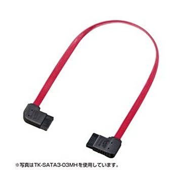 （まとめ）サンワサプライ 右右L型シリアルATA3ケーブル TK-SATA3-05MH【×3セット】