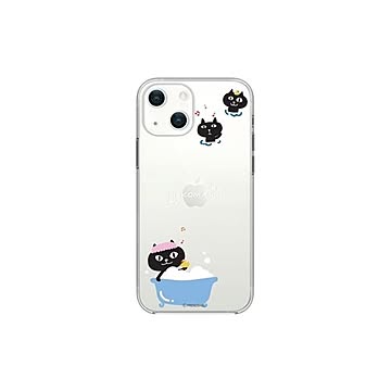 abbi FRIENDS ネコマンジュウソフトクリアケース for iPhone 13 mini バスタイム ABF21713i13MN