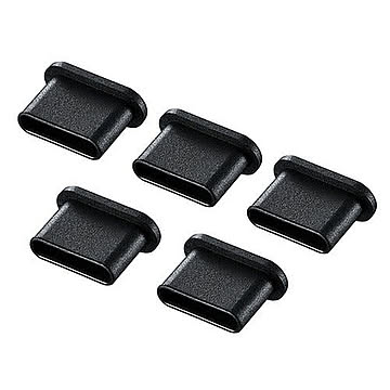 サンワサプライ タイプCコネクタキャップ TK-CAP6BK 管理No. 4969887896730