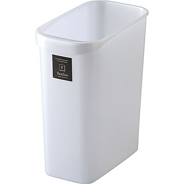 フレクション 角形ダストボックス 12L メタリックホワイト 3個セット 取っ手付き