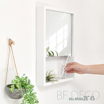 BF DECO Wall Mirror BFMI0251 壁掛け 収納付き ミラー ウオールミラー 鏡 姿見