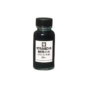 （まとめ） サクラクレパス 白板マーカー 油性・白板専用マーカー 補充用インキ（ケトンインキ） HWBKケトン#49 黒 1個入 【×5セット】