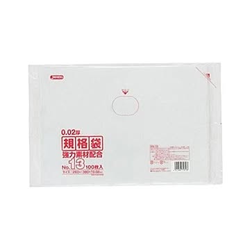 規格袋 13号100枚入02LLD+メタロセン透明 KN13 （60袋×5ケース）300袋セット 38-425