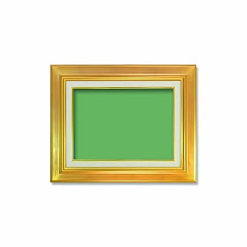 【油額】油絵額・キャンバス額・金の油絵額・銀の油絵額 ■油絵額 F4号（333×242mm）「ゴールド」