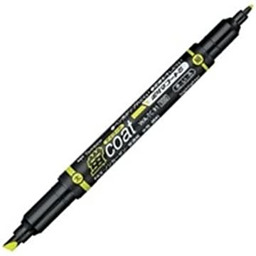 （まとめ買い）トンボ鉛筆 蛍コート WA-TC91 黄 10本 ×5セット