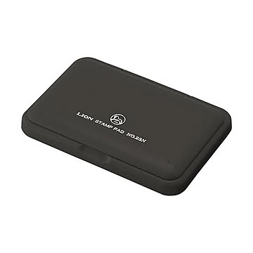 （まとめ） ライオン事務器 スタンプ台 水性染料54×93mm 黒 No.23N 1個 【×5セット】