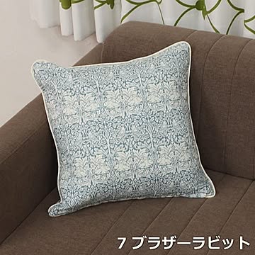 インテリアショップゆうあい BEST OF MORRIS クッションセット 45×45cm パイピング仕上げ カバー付き 日本製