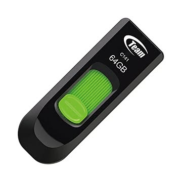 （まとめ） TEAM スライド式USBメモリ 64GB TC14164GG01×3セット