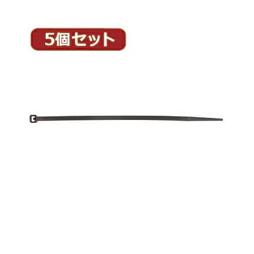 YAZAWA 5個セット バンド 150mm 黒 20本入 FTC150K20X5
