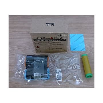 IDカードプリンター CS-200ｅ専用 モノクロリボン K 1000枚印刷/１巻 クリーニングキット付属
