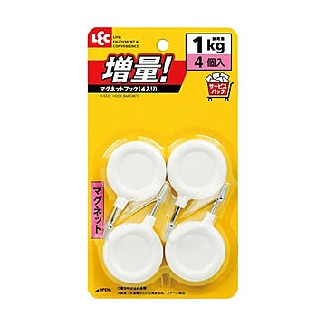 (まとめ) レック マグネットフック H-5531パック（4個） 【×30セット】