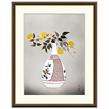 額絵 八重山吹 小林古径 61x49.5cm 三幸