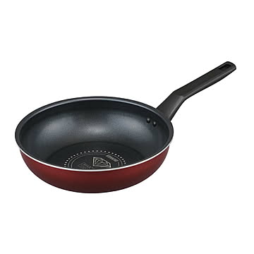 ダイヤモンドコートフライパン炒め鍋 IH・ガス火両用26cm VDI-W26 ワインレッド