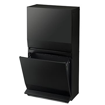 ゴミ箱 おしゃれ 分別 2段 22.5リットル 45リットル スリム ダストボックス 蓋つきゴミ箱 キャスター ペダル式 RSD-84